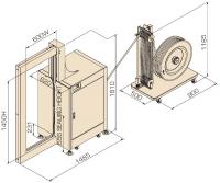 Vollautomatische Palettenumreifungsmaschine JU 200 LS