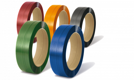 PET-Umreifungsband Geprägt – Automatenqualität Aus 100% Recyclingmaterial